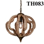 Đèn thả cầu dây thừng TH083, E27 x 1, KT(mm): 400 x 400